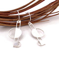 Essentials Shadow Phase Sterling Silver Earrings