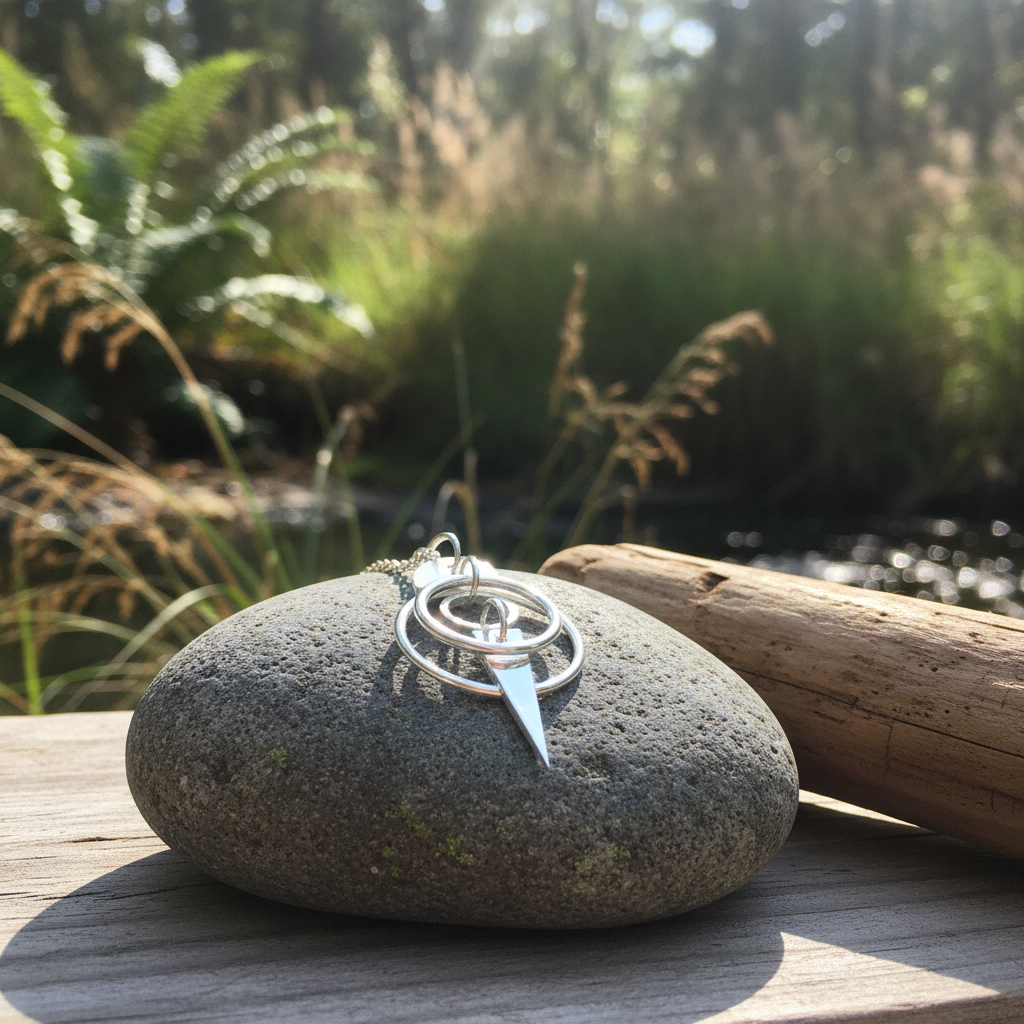 Avalon Sterling Silver Pendant natural setting