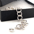 Plain Link Unisex Sterling Silver Bracelet