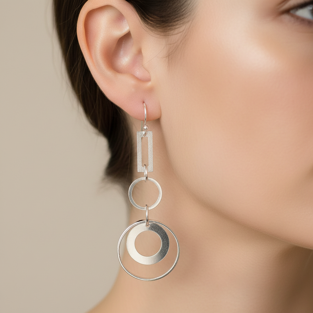 Synergy Sterling Silver Earrings