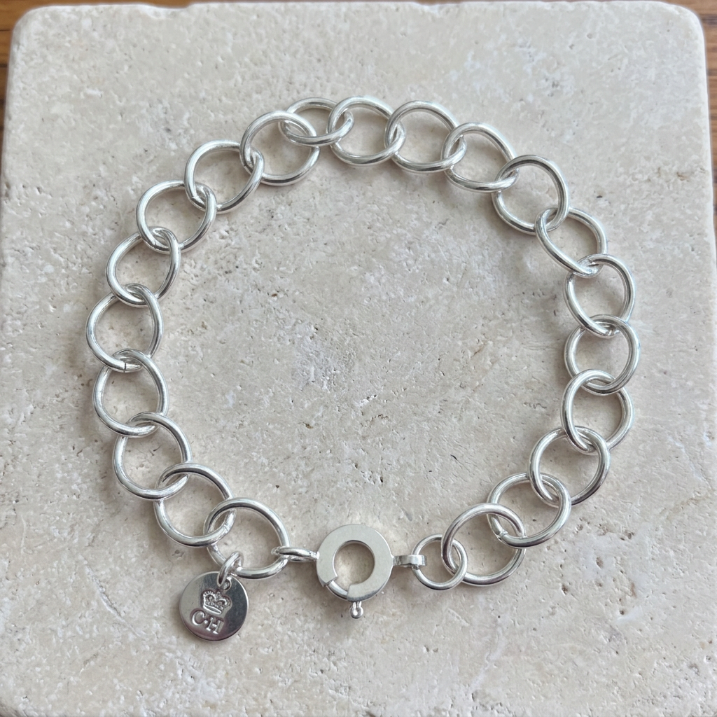 Curved Link bracelet still life