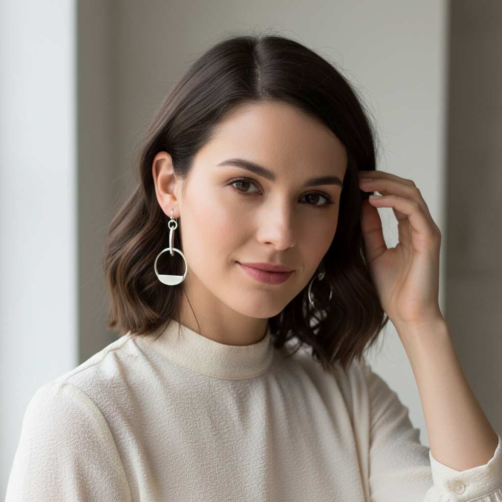 New Phase Sterling Silver Earrings