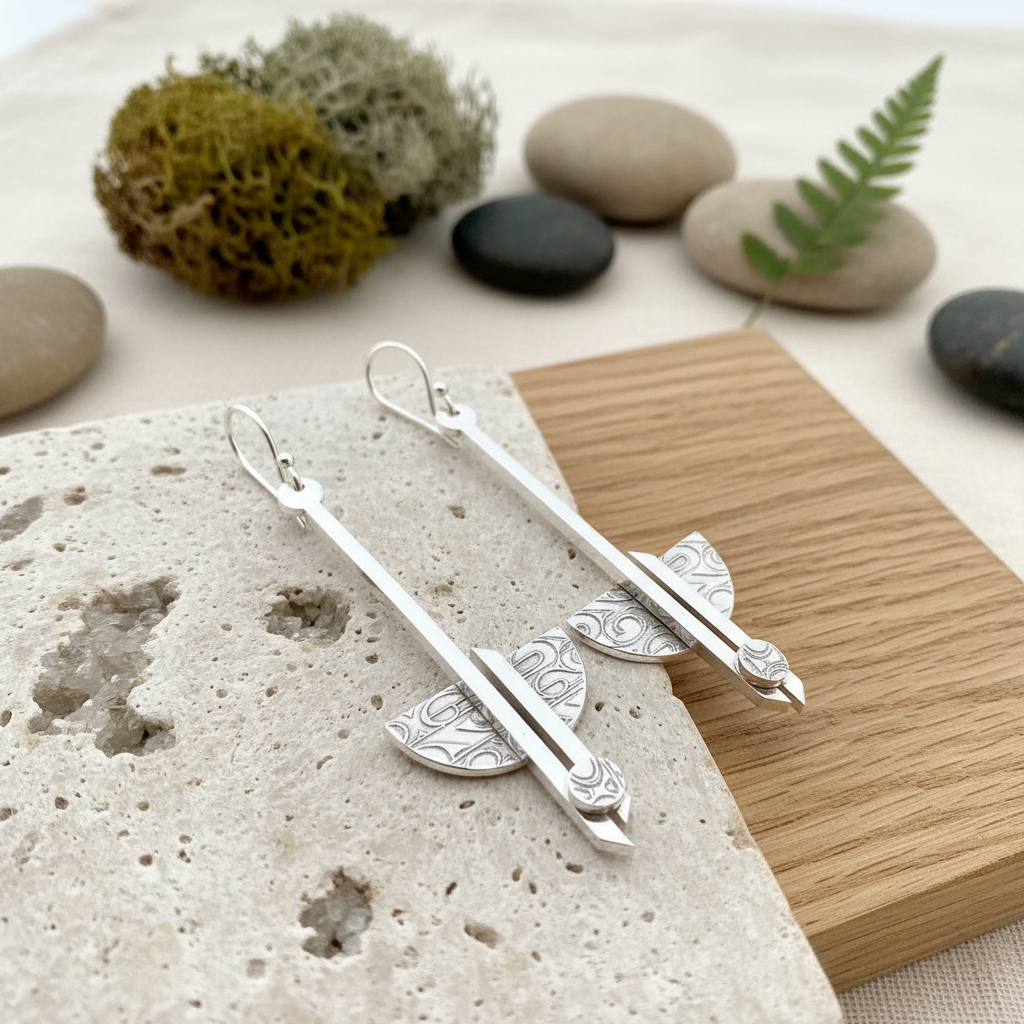 Horizon Sterling Silver Drop Earrings