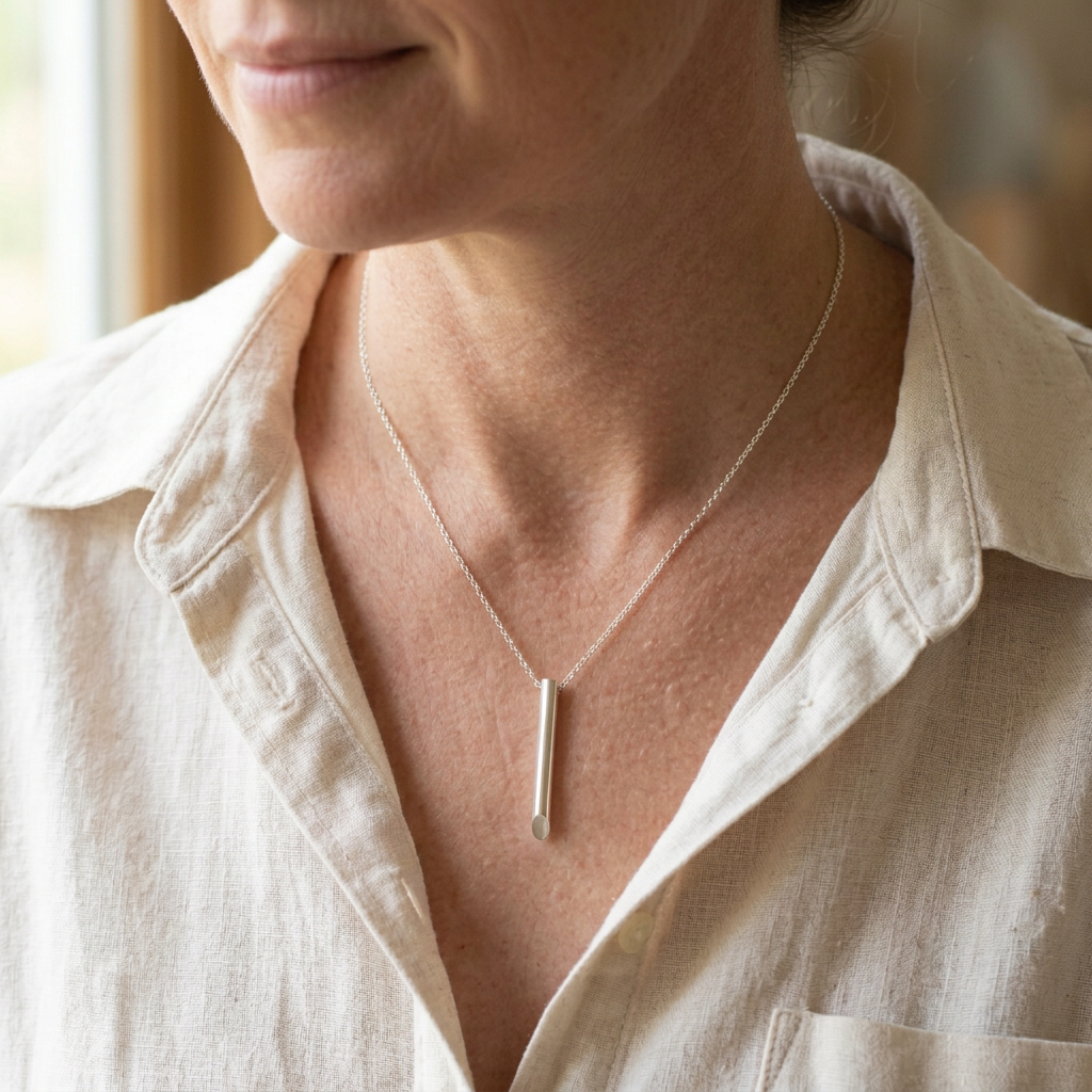 Model image with shorter and thinner silver rod