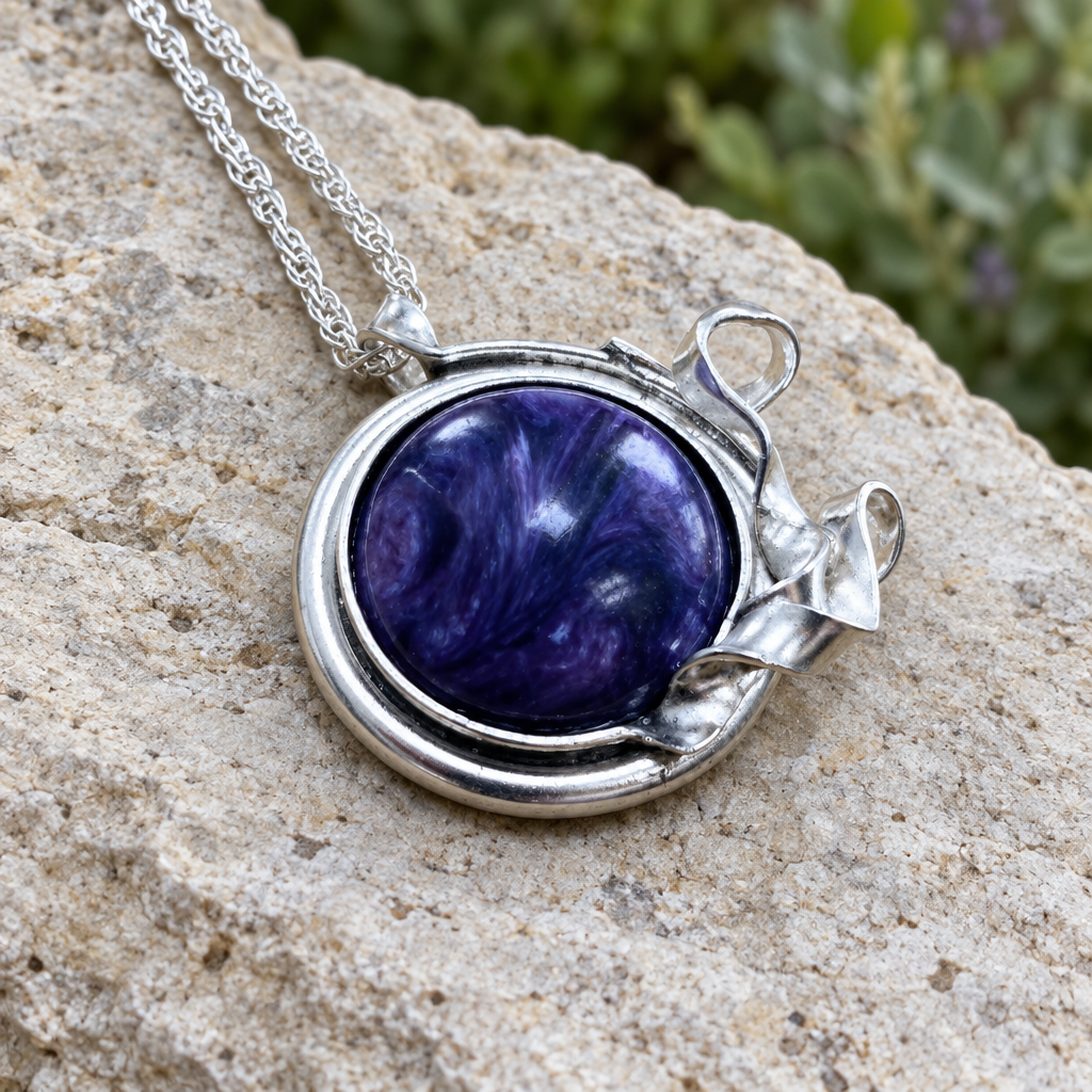 Outdoor purple pendant setting