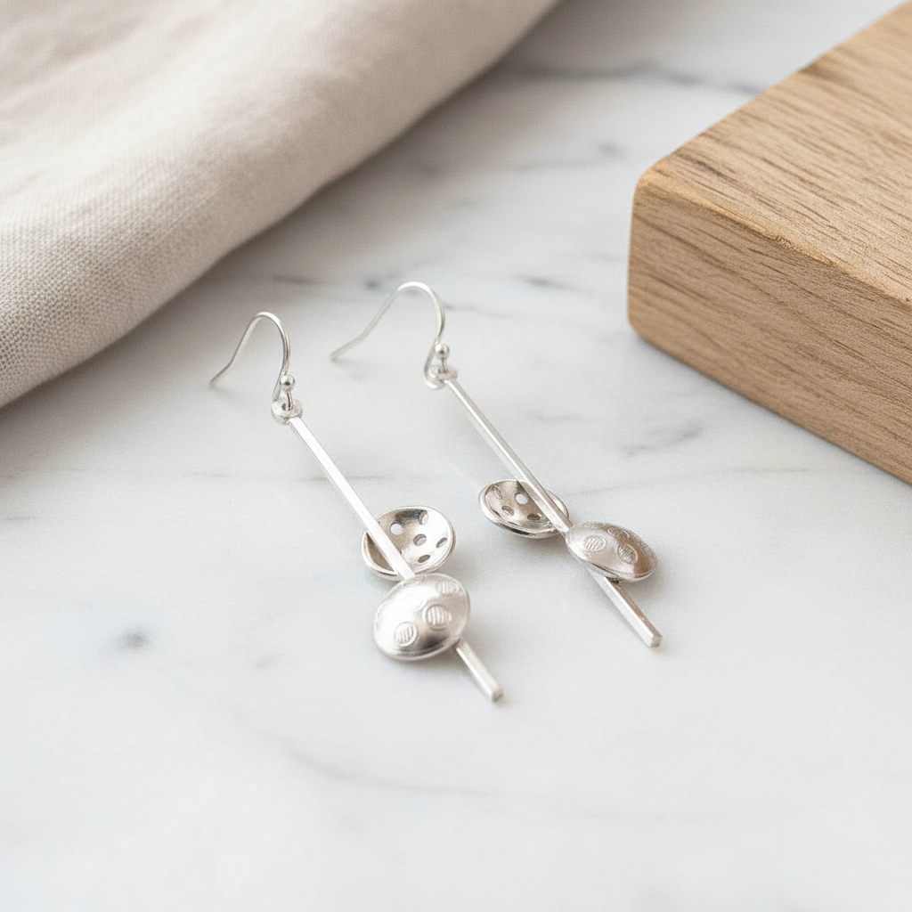 Pendulum Sterling Silver Earrings