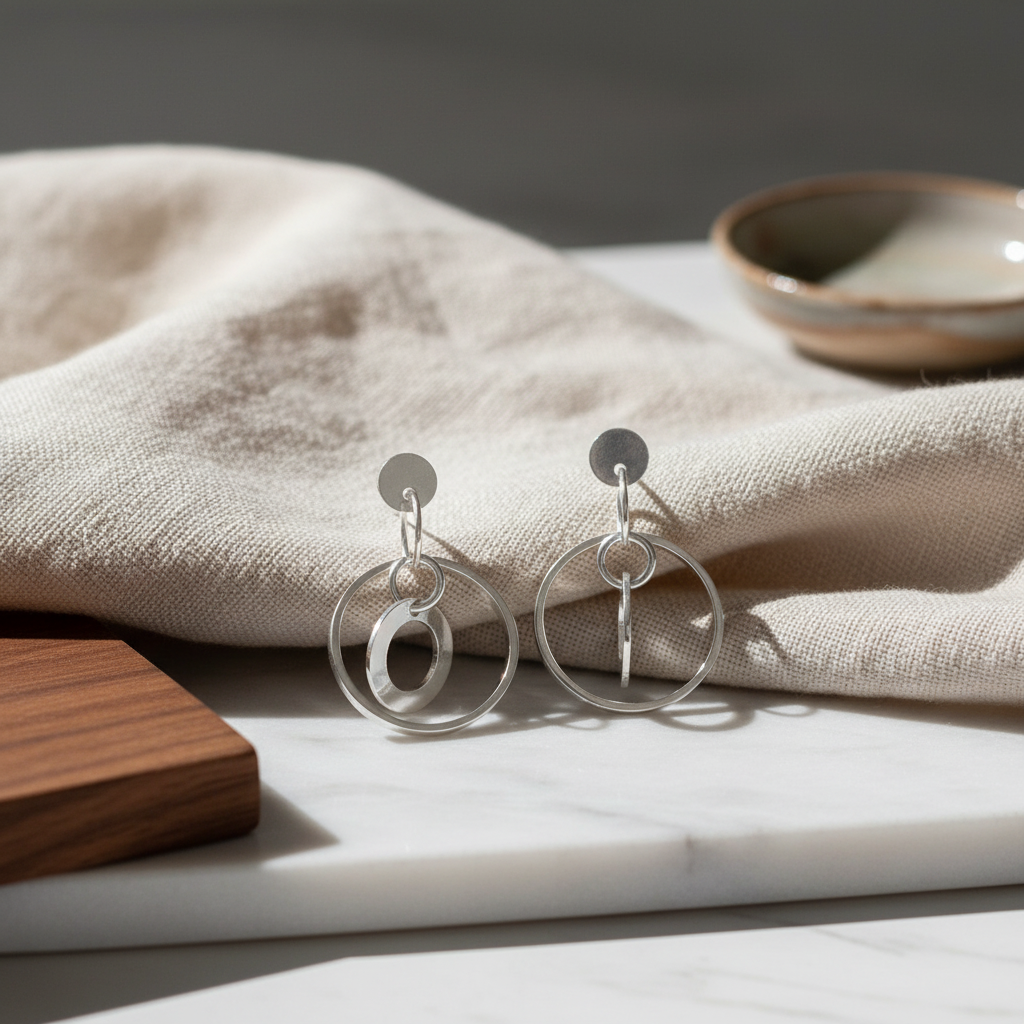 Synergy Sterling Silver Earrings