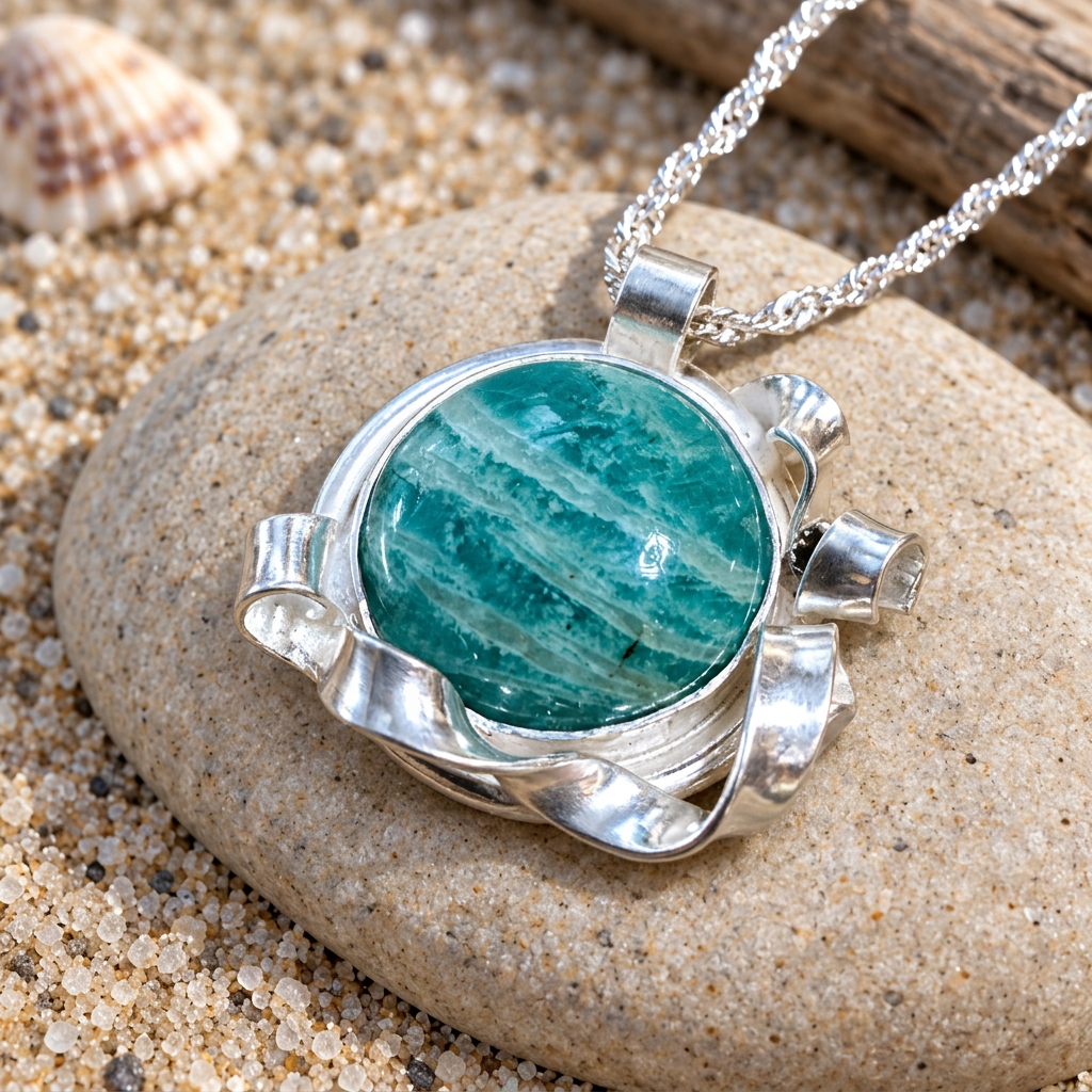 Silver cleanup on beach stone photograph