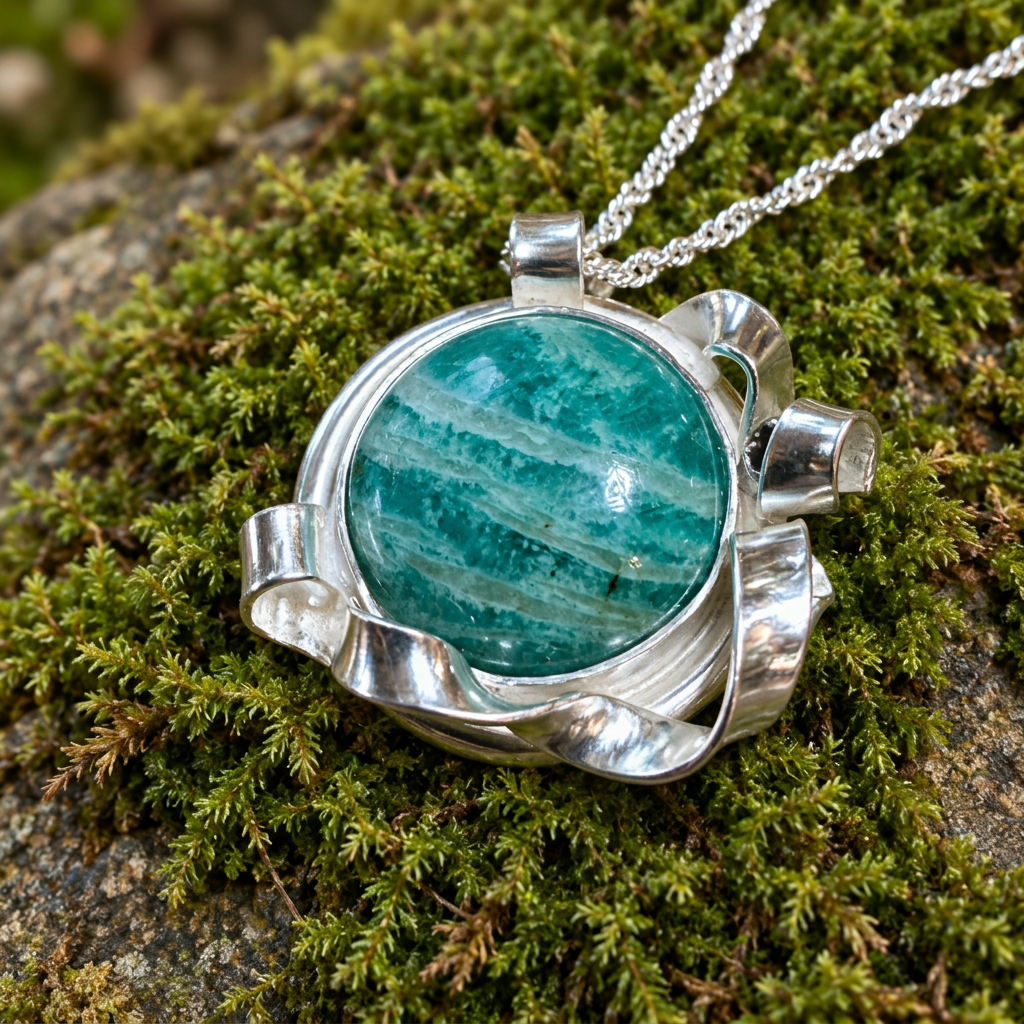 Silver cleanup on woodland moss photograph