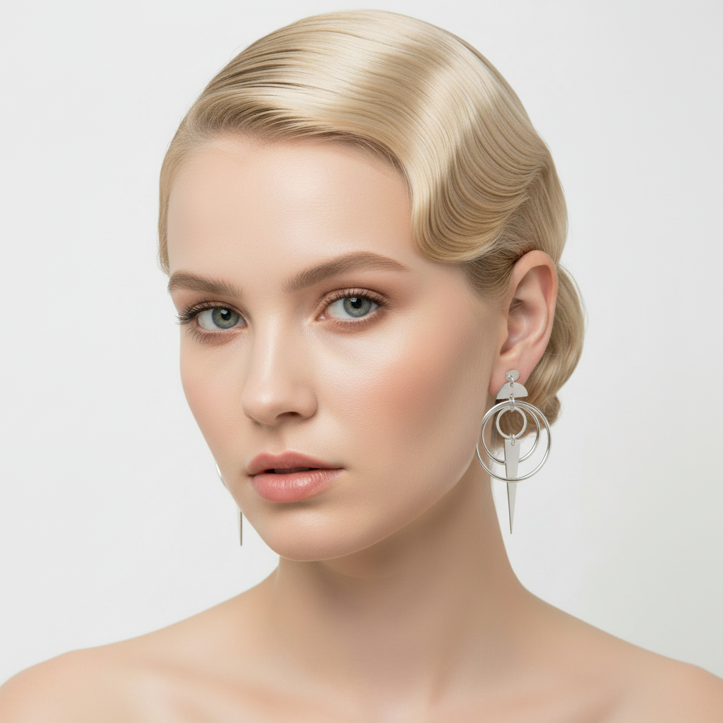 Square crop of original earring image